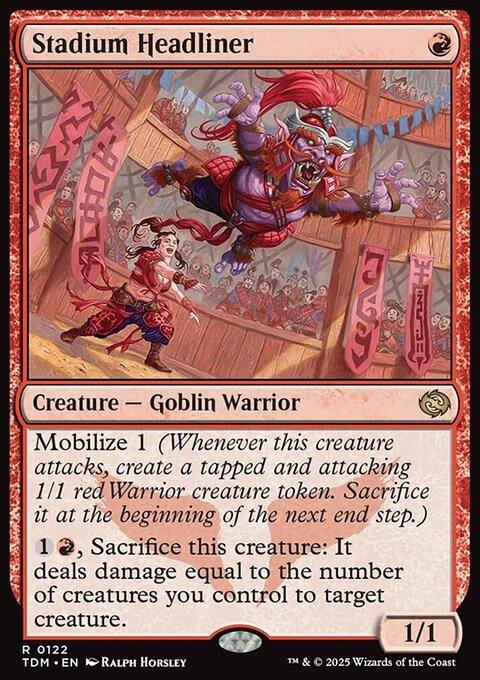 Stadium Headliner, Tarkir: Dragonstorm #122, Magic: The Gathering card