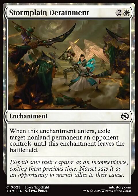 Stormplain Detainment, Tarkir: Dragonstorm #28, Magic: The Gathering card