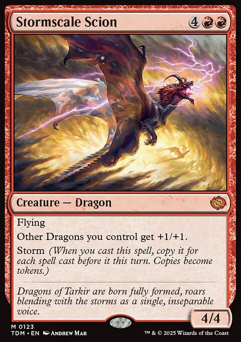 Stormscale Scion, Tarkir: Dragonstorm #123, Magic: The Gathering card