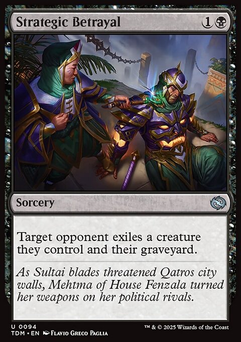 Strategic Betrayal, Tarkir: Dragonstorm #94, Magic: The Gathering card