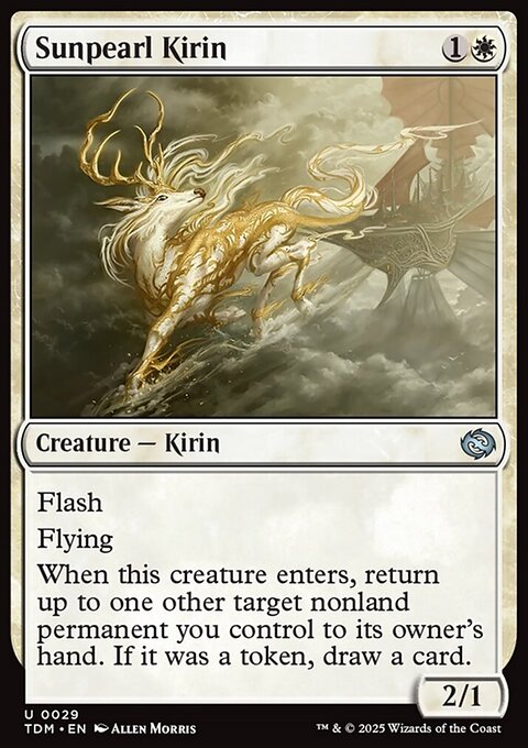 Sunpearl Kirin, Tarkir: Dragonstorm #29, Magic: The Gathering card