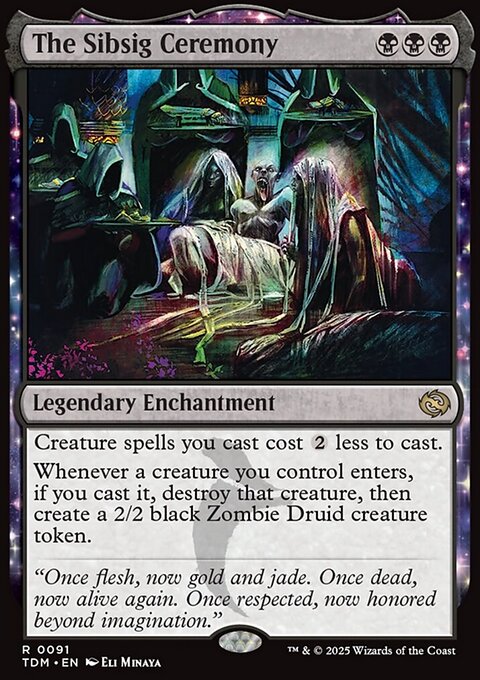 The Sibsig Ceremony, Tarkir: Dragonstorm #91, Magic: The Gathering card