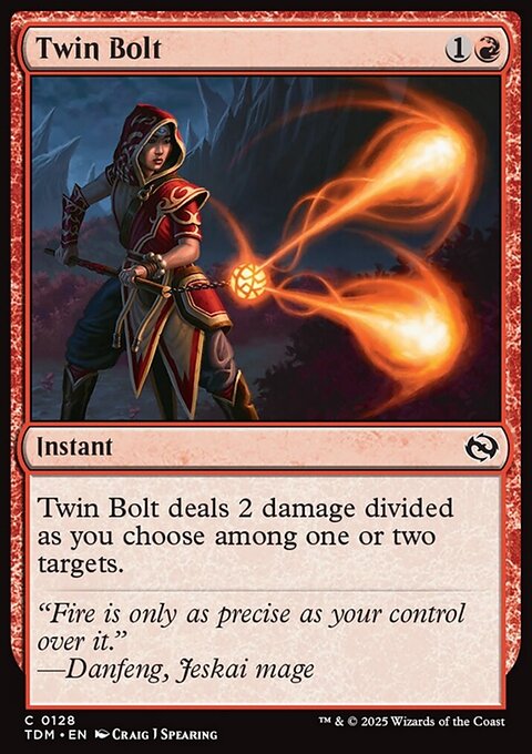 Twin Bolt, Tarkir: Dragonstorm #128, Magic: The Gathering card