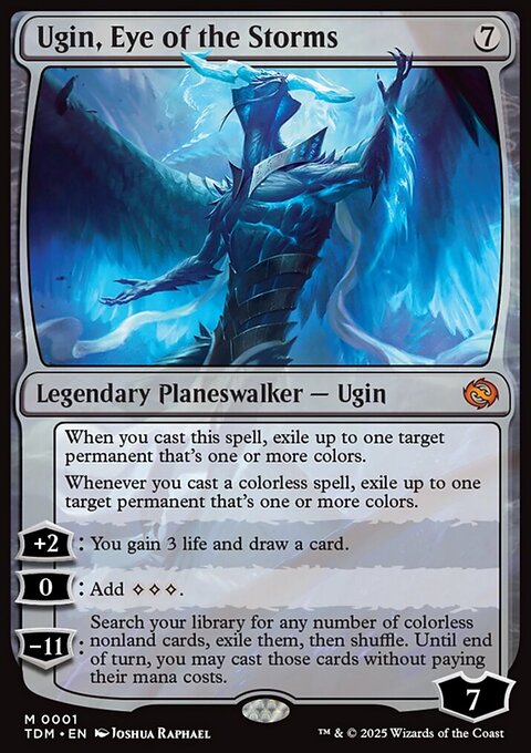 Ugin, Eye of the Storms, Tarkir: Dragonstorm #1, Magic: The Gathering card