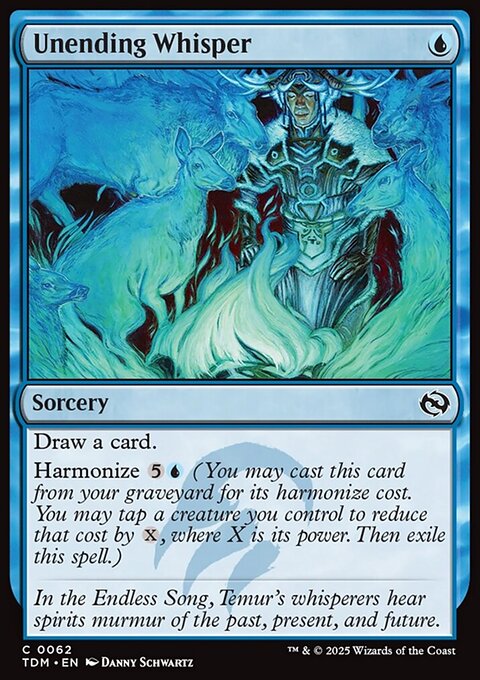 Unending Whisper, Tarkir: Dragonstorm #62, Magic: The Gathering card