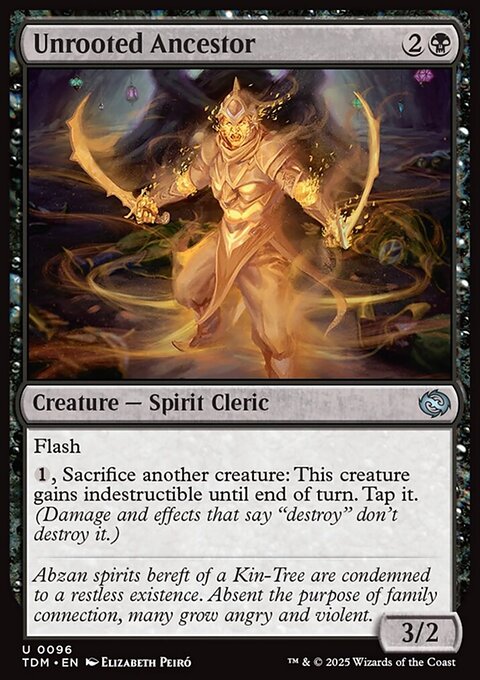 Unrooted Ancestor, Tarkir: Dragonstorm #96, Magic: The Gathering card