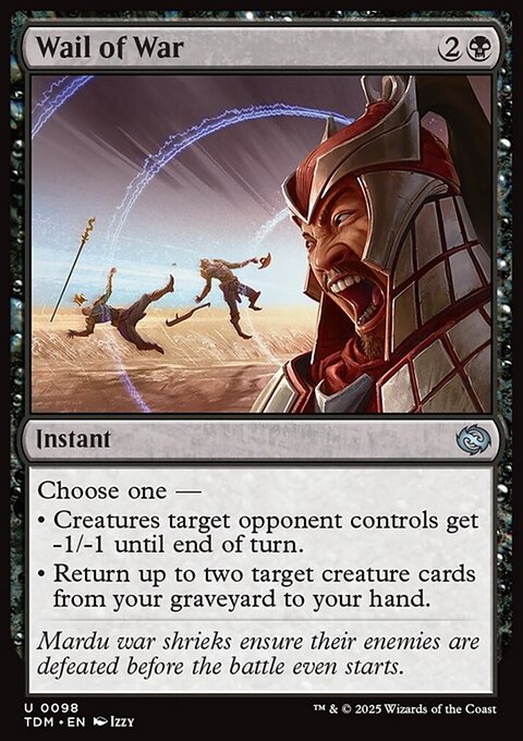 Wail of War, Tarkir: Dragonstorm #98, Magic: The Gathering card