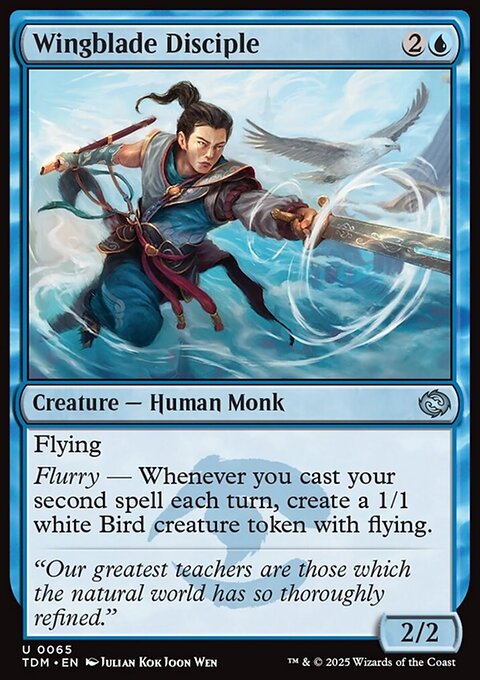Wingblade Disciple, Tarkir: Dragonstorm #65, Magic: The Gathering card