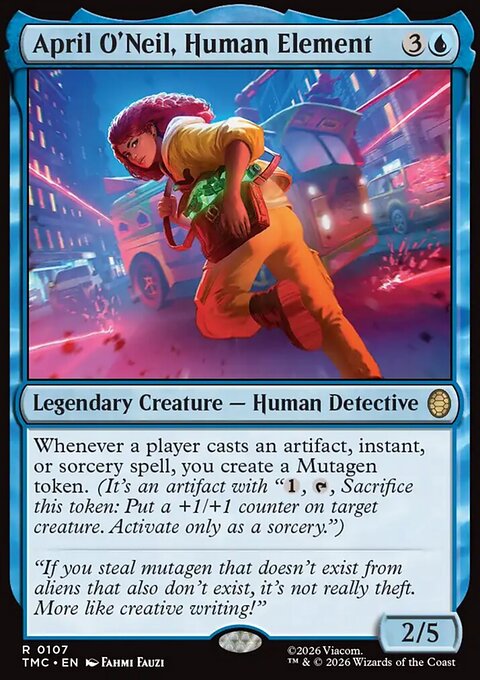 April O'Neil, Human Element, Teenage Mutant Ninja Turtles Eternal #107, Magic: The Gathering card