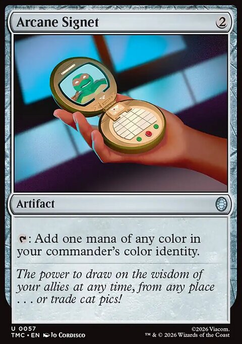 Arcane Signet, Teenage Mutant Ninja Turtles Eternal #57, Magic: The Gathering card