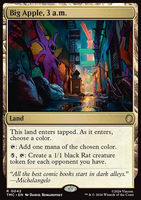 Big Apple, 3 a.m., Teenage Mutant Ninja Turtles Eternal #42, Magic: The Gathering card