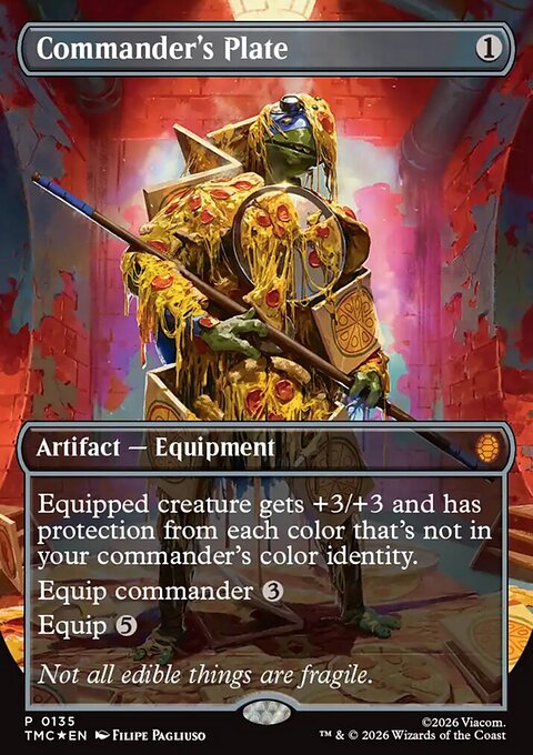 Commander's Plate, Teenage Mutant Ninja Turtles Eternal #135, Magic: The Gathering card