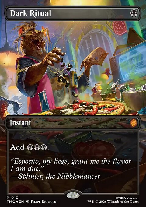 Dark Ritual, Teenage Mutant Ninja Turtles Eternal #131, Magic: The Gathering card