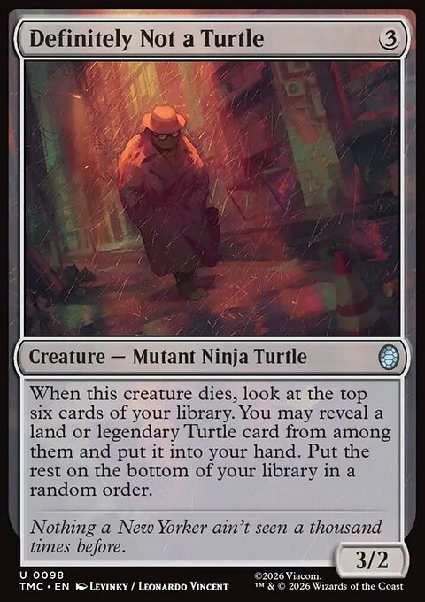 Definitely Not a Turtle, Teenage Mutant Ninja Turtles Eternal #98, Magic: The Gathering card