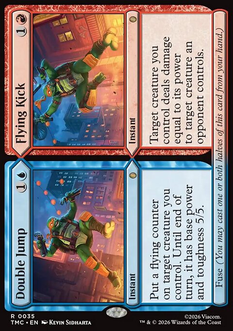Double Jump // Flying Kick, Teenage Mutant Ninja Turtles Eternal #35, Magic: The Gathering card