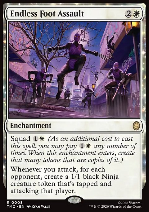 Endless Foot Assault, Teenage Mutant Ninja Turtles Eternal #8, Magic: The Gathering card