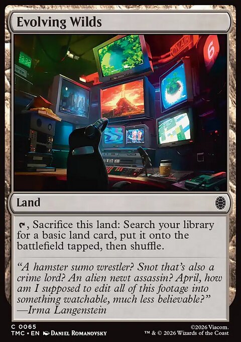 Evolving Wilds, Teenage Mutant Ninja Turtles Eternal #65, Magic: The Gathering card