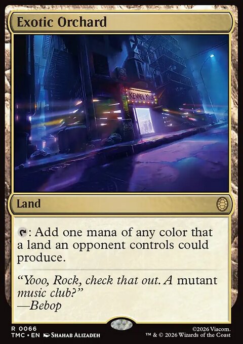 Exotic Orchard, Teenage Mutant Ninja Turtles Eternal #66, Magic: The Gathering card