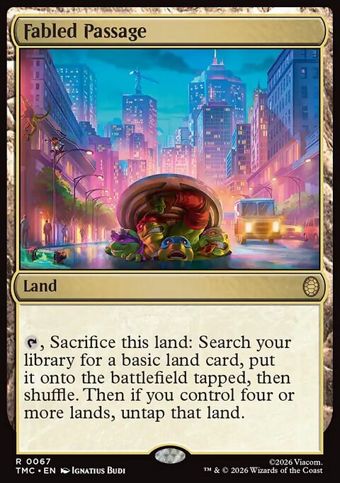 Fabled Passage, Teenage Mutant Ninja Turtles Eternal #67, Magic: The Gathering card