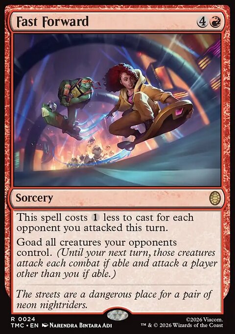 Fast Forward, Teenage Mutant Ninja Turtles Eternal #24, Magic: The Gathering card