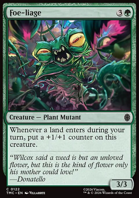 Foe-liage, Teenage Mutant Ninja Turtles Eternal #122, Magic: The Gathering card
