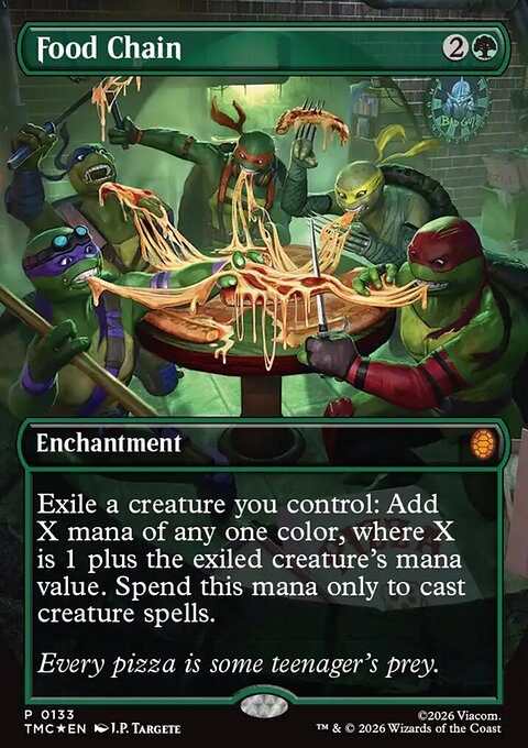 Food Chain, Teenage Mutant Ninja Turtles Eternal #133, Magic: The Gathering card
