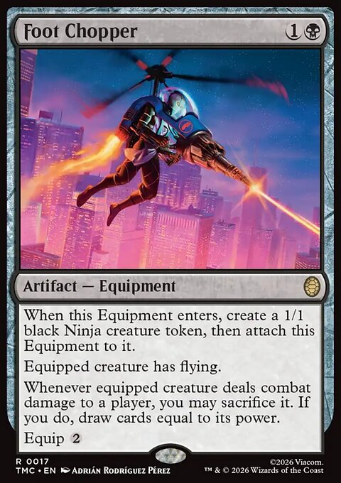 Foot Chopper, Teenage Mutant Ninja Turtles Eternal #17, Magic: The Gathering card