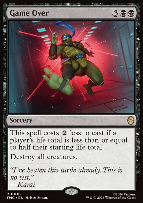 Game Over, Teenage Mutant Ninja Turtles Eternal #18, Magic: The Gathering card
