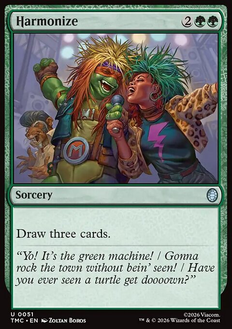 Harmonize, Teenage Mutant Ninja Turtles Eternal #51, Magic: The Gathering card