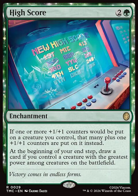 High Score, Teenage Mutant Ninja Turtles Eternal #29, Magic: The Gathering card