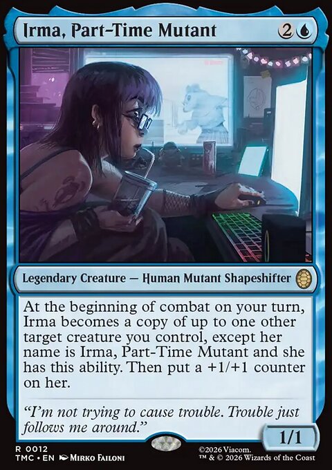 Irma, Part-Time Mutant, Teenage Mutant Ninja Turtles Eternal #12, Magic: The Gathering card