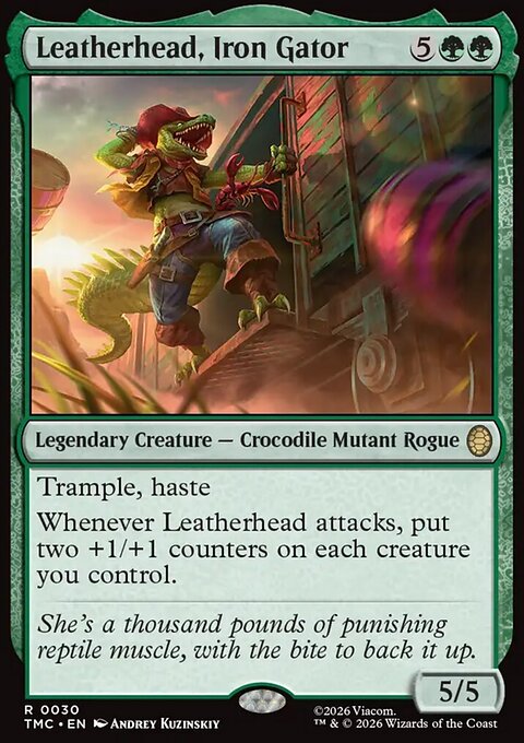 Leatherhead, Iron Gator, Teenage Mutant Ninja Turtles Eternal #30, Magic: The Gathering card