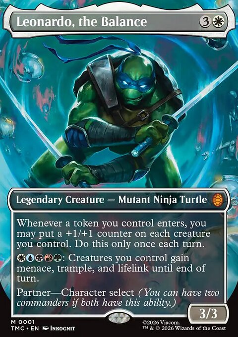 Leonardo, the Balance, Teenage Mutant Ninja Turtles Eternal #1, Magic: The Gathering card
