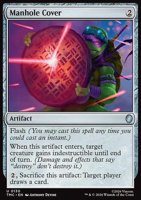 Manhole Cover, Teenage Mutant Ninja Turtles Eternal #130, Magic: The Gathering card