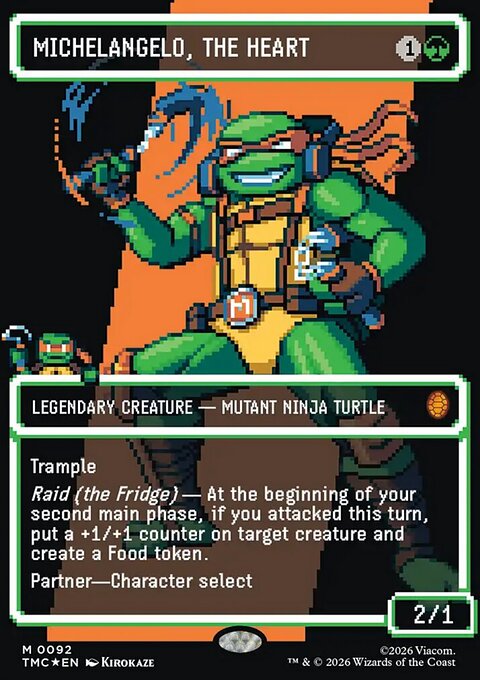 Michelangelo, the Heart, Teenage Mutant Ninja Turtles Eternal #92, Magic: The Gathering card