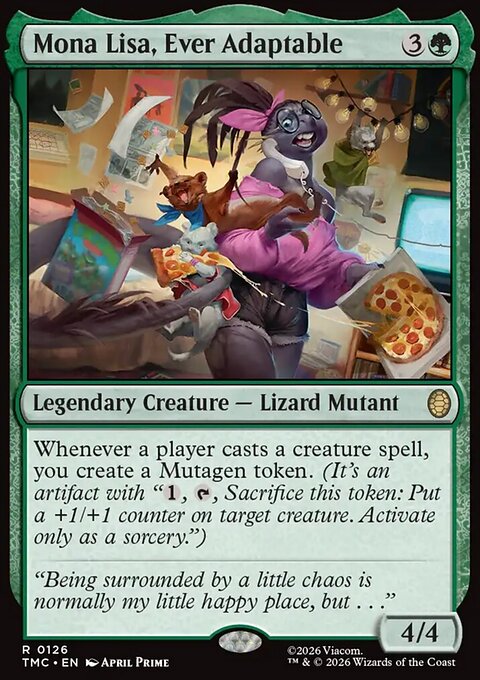 Mona Lisa, Ever Adaptable, Teenage Mutant Ninja Turtles Eternal #126, Magic: The Gathering card