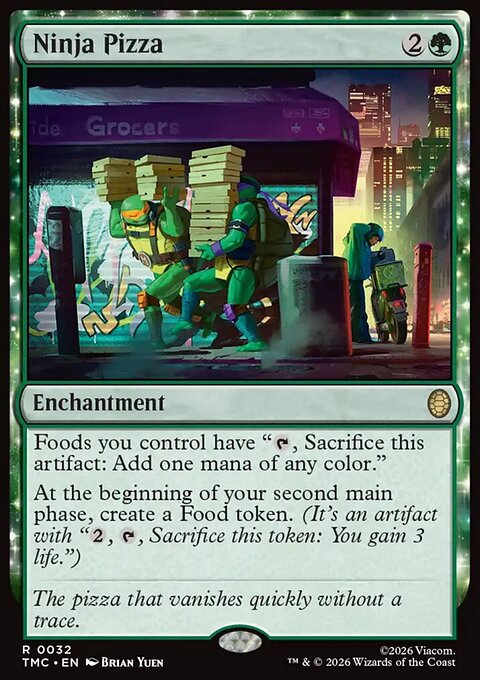 Ninja Pizza, Teenage Mutant Ninja Turtles Eternal #32, Magic: The Gathering card