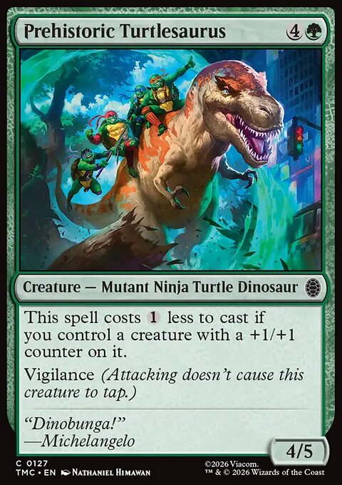 Prehistoric Turtlesaurus, Teenage Mutant Ninja Turtles Eternal #127, Magic: The Gathering card