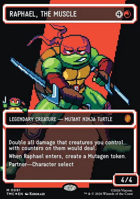 Raphael, the Muscle, Teenage Mutant Ninja Turtles Eternal #91, Magic: The Gathering card