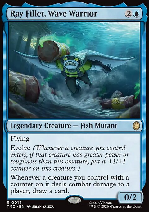 Ray Fillet, Wave Warrior, Teenage Mutant Ninja Turtles Eternal #14, Magic: The Gathering card
