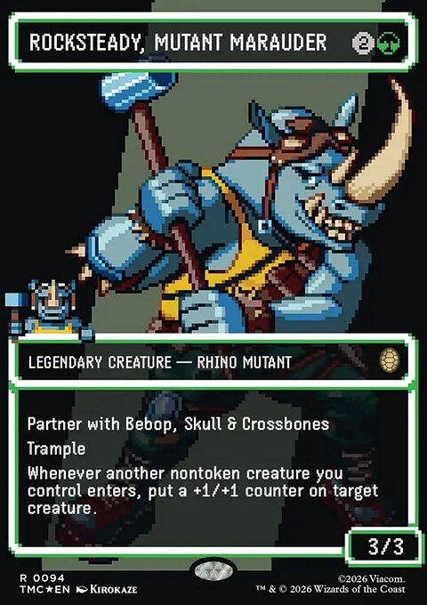 Rocksteady, Mutant Marauder, Teenage Mutant Ninja Turtles Eternal #94, Magic: The Gathering card