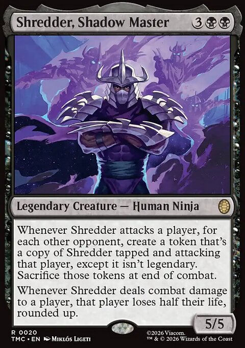 Shredder, Shadow Master, Teenage Mutant Ninja Turtles Eternal #20, Magic: The Gathering card