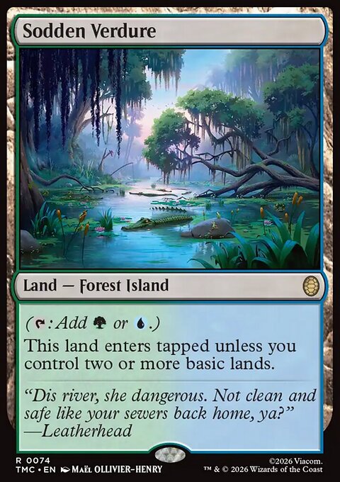 Sodden Verdure, Teenage Mutant Ninja Turtles Eternal #74, Magic: The Gathering card