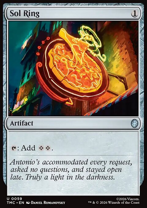 Sol Ring, Teenage Mutant Ninja Turtles Eternal #59, Magic: The Gathering card