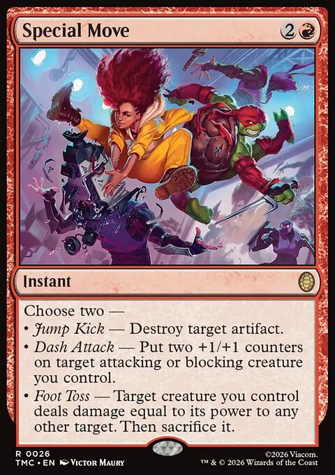 Special Move, Teenage Mutant Ninja Turtles Eternal #26, Magic: The Gathering card