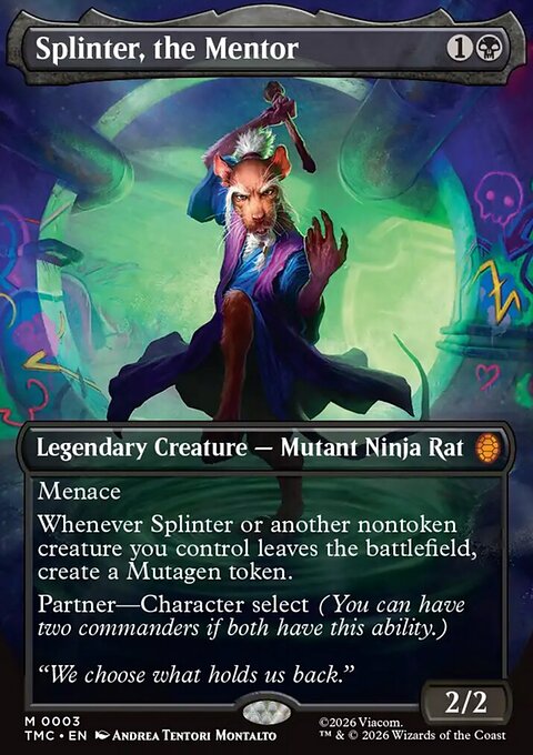 Splinter, the Mentor, Teenage Mutant Ninja Turtles Eternal #3, Magic: The Gathering card