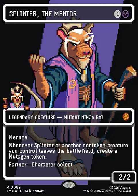 Splinter, the Mentor, Teenage Mutant Ninja Turtles Eternal #89, Magic: The Gathering card