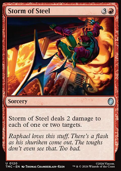 Storm of Steel, Teenage Mutant Ninja Turtles Eternal #120, Magic: The Gathering card