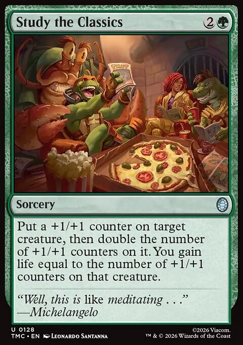Study the Classics, Teenage Mutant Ninja Turtles Eternal #128, Magic: The Gathering card