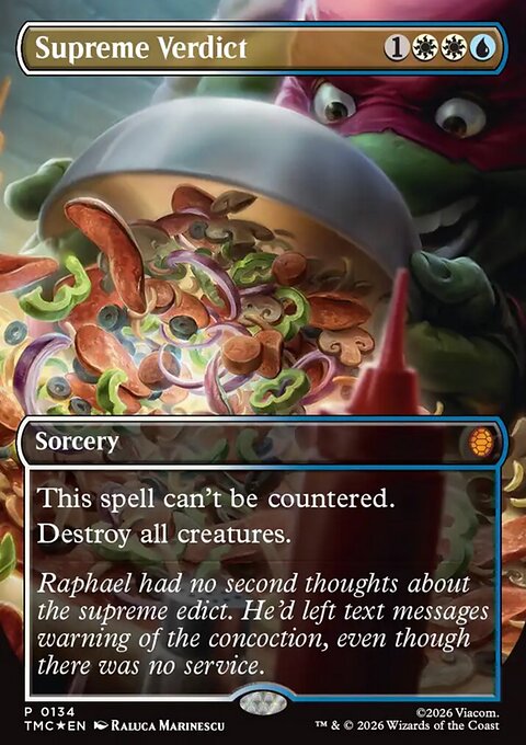 Supreme Verdict, Teenage Mutant Ninja Turtles Eternal #134, Magic: The Gathering card